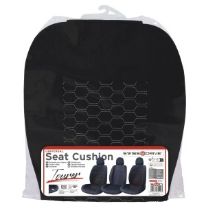 COUVRE SIEGE CONFORT TEXTIL TOURER NOIR/BLANC 1PC