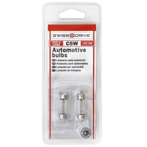BLISTER 2 AMPOULES NAVETTE 12V. 5W. T11x35 SV8.5D