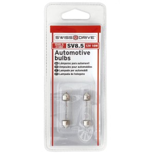 BLISTER 2 AMPOULES NAVETTE 12V. 10W. T11x41 SV8.5D