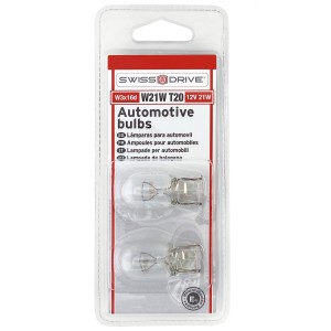 BLISTER 2 AMPOULES WEDGE 12V. 21W. T20 W3x16D