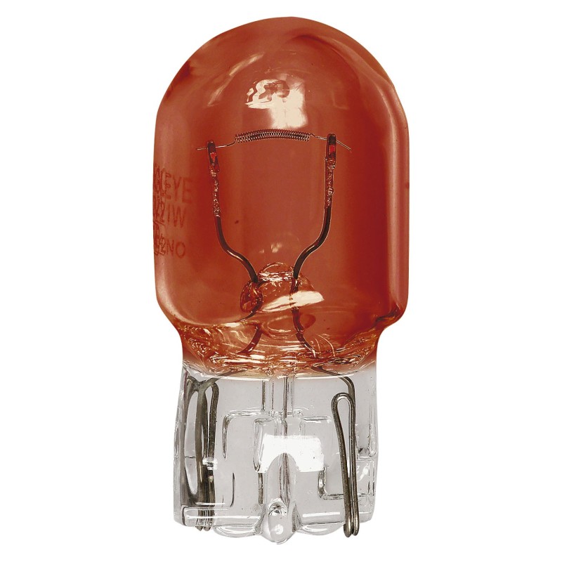 2 AMPOULES WYY21W T20 W3x16d 12V 21W AMBRE