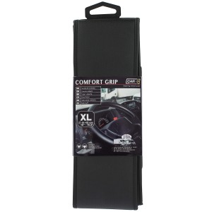 COUVRE-VOLANT COMFORT GRIP NOIR MICRO-PERFORE SURP.NOIRE XL 41-42CM