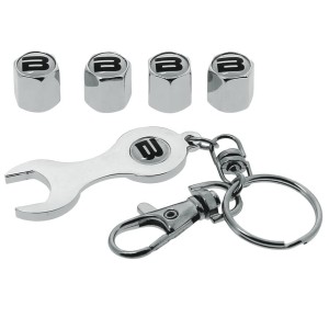 BOUCHONS DE VALVE CHROME BUTZI AVEC CLEF - SCT