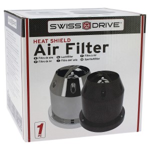 FILTRE A AIR "CLASSIC" UNIV + 4 ADAPT. CHROME LOOK