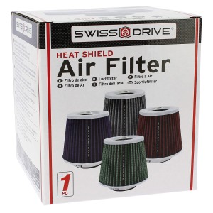FILTRE A AIR UNIVERSEL STREAM ROUGE + 4 BAGUES