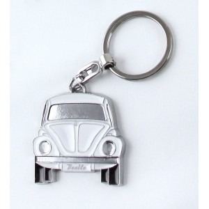 VW BEETLE PORTE-CLEFS BLANC - BOITE CADEAU - FDS