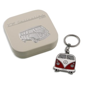 VW T1 BUS PORTE-CLEFS ROUGE - BOITE CADEAU - SCT