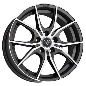 HERA ANTHRACITE FACE POLIE 7X17 4X108 ET25 CB65.1- FDS