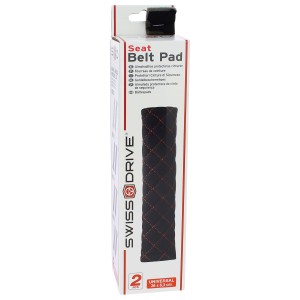 2 FOURREAUX PROTECTION DE CEINTURE SWISS DRIVE NOIR SURP NOIRE - SCT