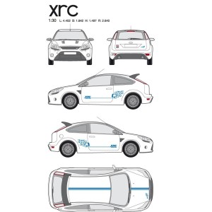 CAR DECO KIT RACING XRC M BLEU - FDS