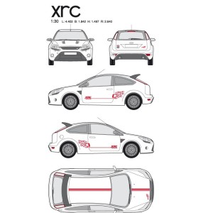 CAR DECO KIT RACING XRC M ROUGE - FDS