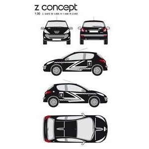 CAR DECO KIT Z CONCEPT S BLANC-FDS