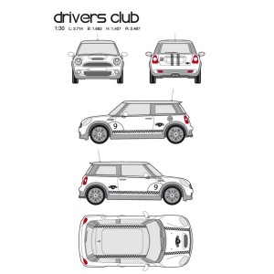 CAR DECO KIT DRIVERS CLUB TAILLE S NOIR-FDS