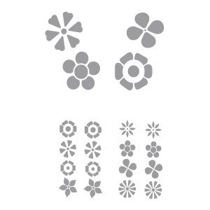 CAR DECO ELEMENT DAISY GRIS -FDS