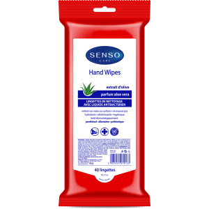 LINGETTES DESINFECTANTES SENSO CARE - 40u - DISPLAY 12 SACHETS - SCT