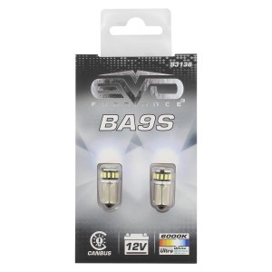 LED T4W BA9S CANBUS - 5 LEDS - 6500K BLANC PURE - 2PCS