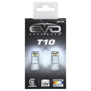 LED T10 W5W W2.1X9.5D CANBUS - 15 LEDS - 6000K BLANC PURE - 2PCS
