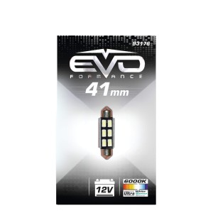 NAVETTE LED C5W SV8.5 41MM - 6 LEDS - 6500K BLANC PURE - 1PC