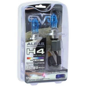 AMPOULES H4 P43T ALFAS 75/85W--110/120W - 4300K BLANC ORIGINE - 2PCS