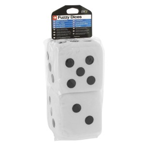 DOUBLE DE DECORATIFS A SUSPENDRE 9X9CM BLANC