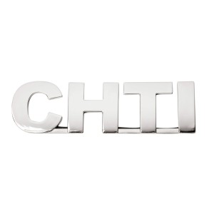 EMBLEME CHROME CHTI 140X40MM -FDS