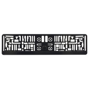 SUPPORT DE PLAQUE D'IMMAT EURO CLIP ABS NOIR