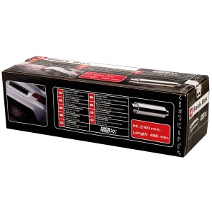 ECHAPPEMENT UNIV GUN METAL NON HOMOL ROUTE D60MM - FDS