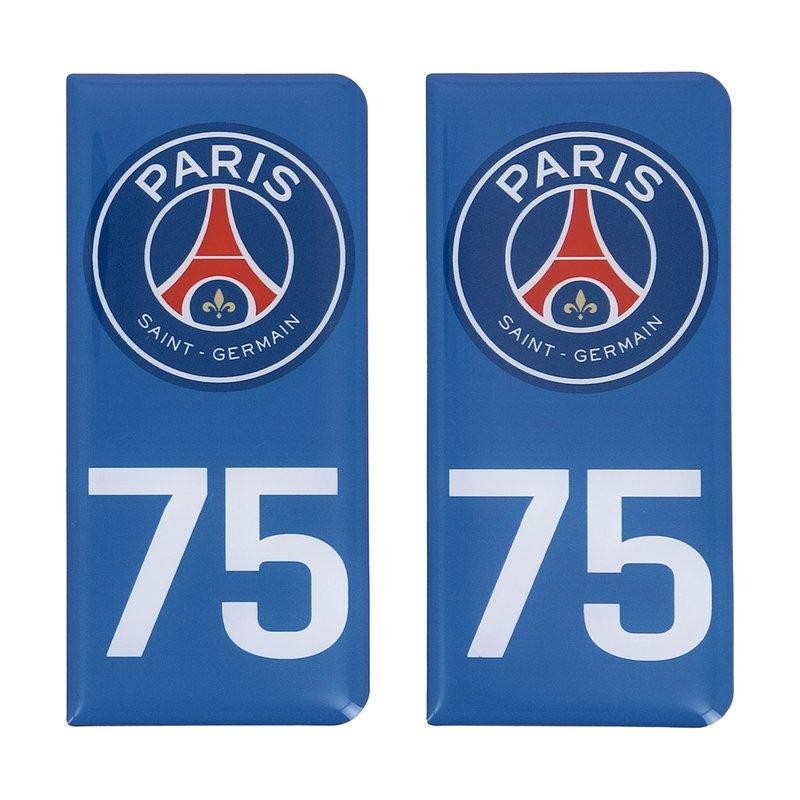 STICKERS AUTO RÉSINE 3D DROITE BLEU PSG/75