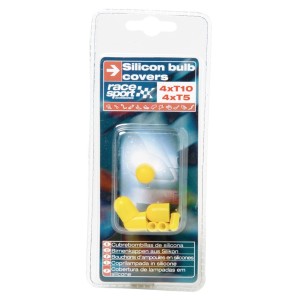 CACHES AMPOULES T5+T10 SILICONE JAUNES - FDS