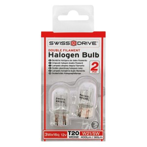 BLISTER 2 AMPOULES WEDGE 12V. W21/5W. T20 3Wx16D.
