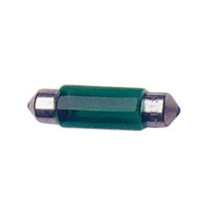 AMPOULE NAVETTE 12V 10W T11X35 SV8,5D VERTE 2PCES - FDS