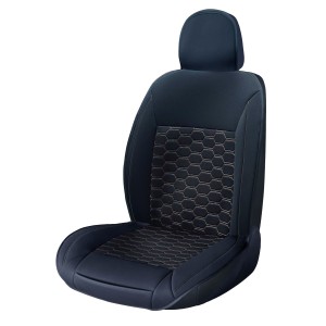 COUVRE SIEGE CONFORT TEXTIL TOURER NOIR/BLANC 1PC