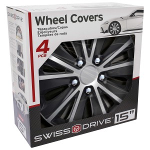JEU D'ENJOLIVEURS 15'' NEBRASKA NC SILVER/BLACK